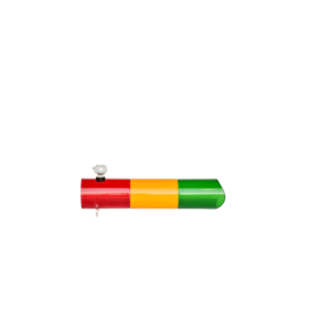 Acrylic Water Pipe Rasta GB Smokey-2 - 2.5"x12"