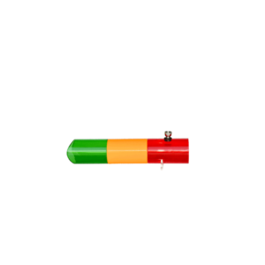 Acrylic Water Pipe Rasta Smokey-2 - 2.5"x12"